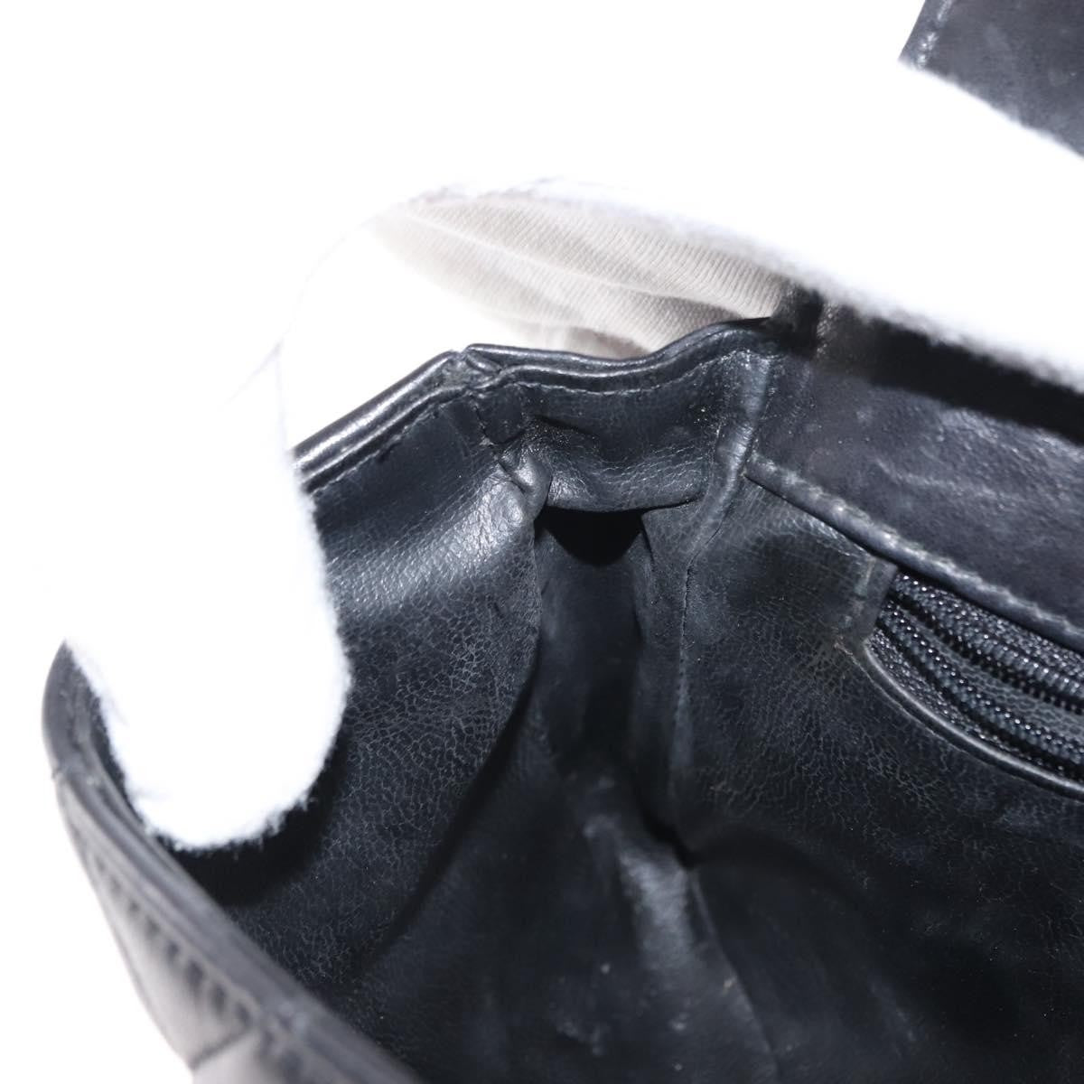 Chanel Vintage CC Flap Waist Bag Quilted Lambskin, BLACK, LEATHER, Shoulder bag