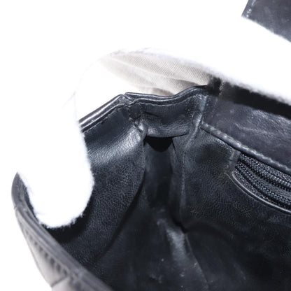 Chanel Vintage CC Flap Waist Bag Quilted Lambskin, BLACK, LEATHER, Shoulder bag