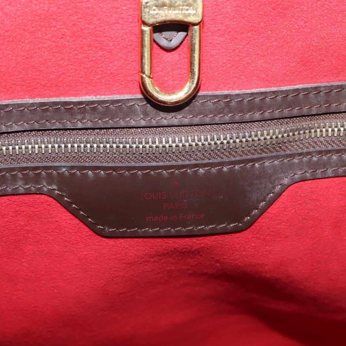 Louis Vuitton Hampstead Handbag Damier, BROWN, CANVAS, Tote bag