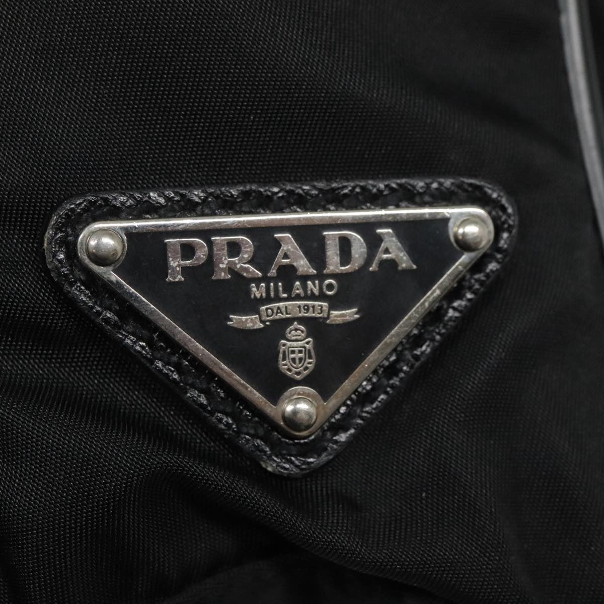Prada Vintage Shoulder Bag Tessuto, BLACK, NYLON, Shoulder bag