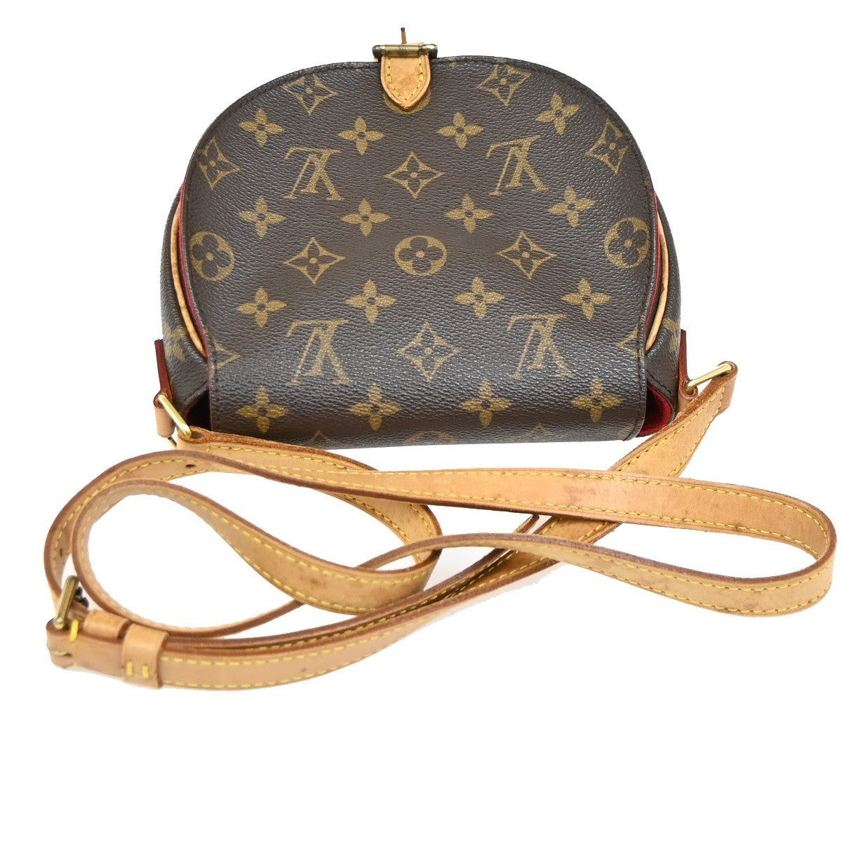 Louis Vuitton Tambourine Handbag Monogram Canvas, BROWN, CANVAS, Shoulder bag