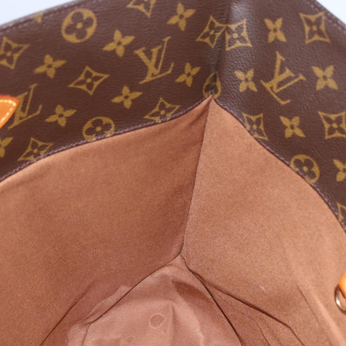 Louis Vuitton Shopping Sac Handbag Monogram Canvas, BROWN, CANVAS, Tote bag