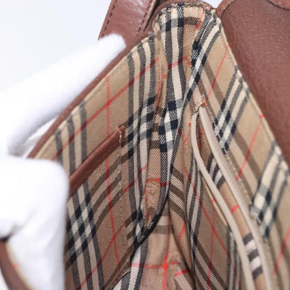 Burberry Flap Shoulder Bag Leather, BROWN, LEATHER, Shoulder bag