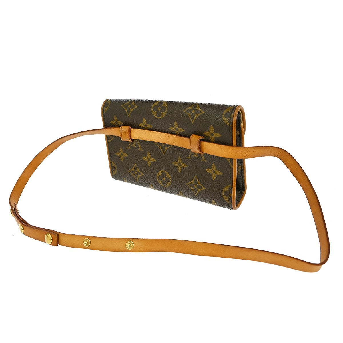 Louis Vuitton Florentine Waist Bag Monogram Canvas, BROWN, CANVAS, Clutche & pouche