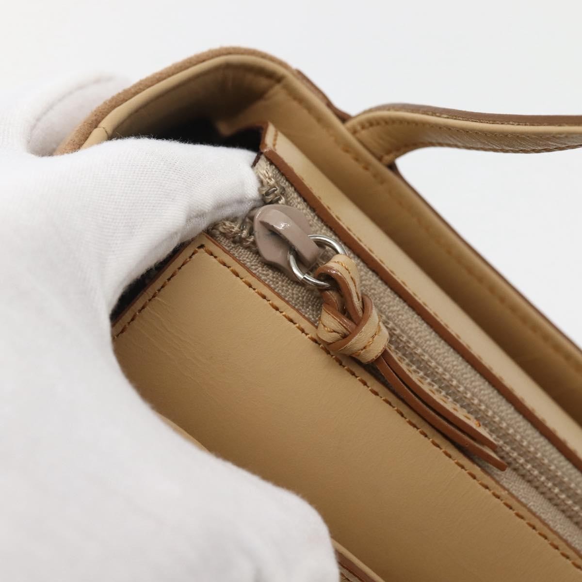 Burberry Vintage Handbag Leather, BEIGE, LEATHER, Handbag