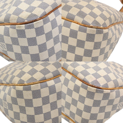 Louis Vuitton Siracusa Handbag Damier, WHITE, CANVAS, Shoulder bag