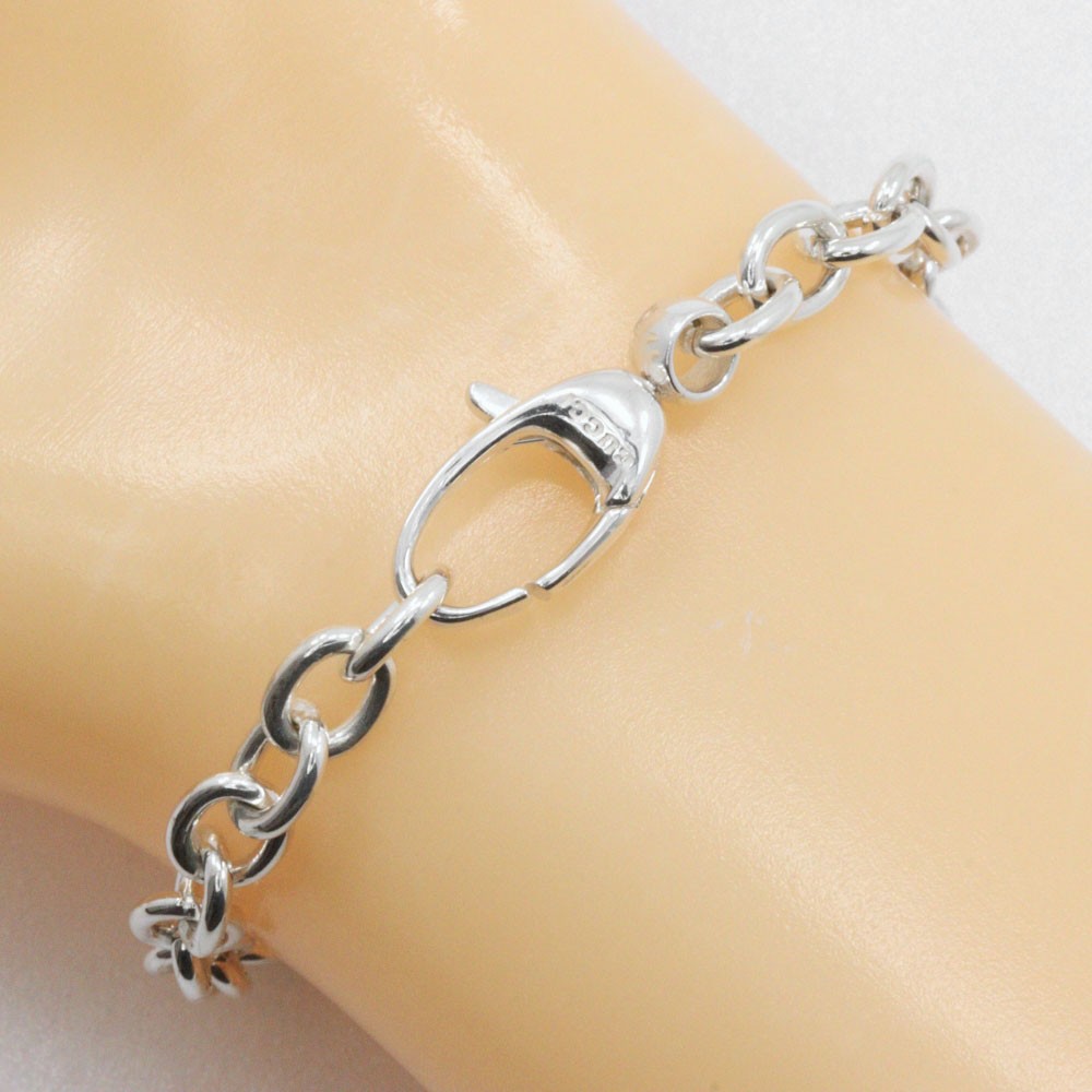 Gucci GG Bracelet Crystal Embellished Leather, SILVER, SILVER, Bracelet