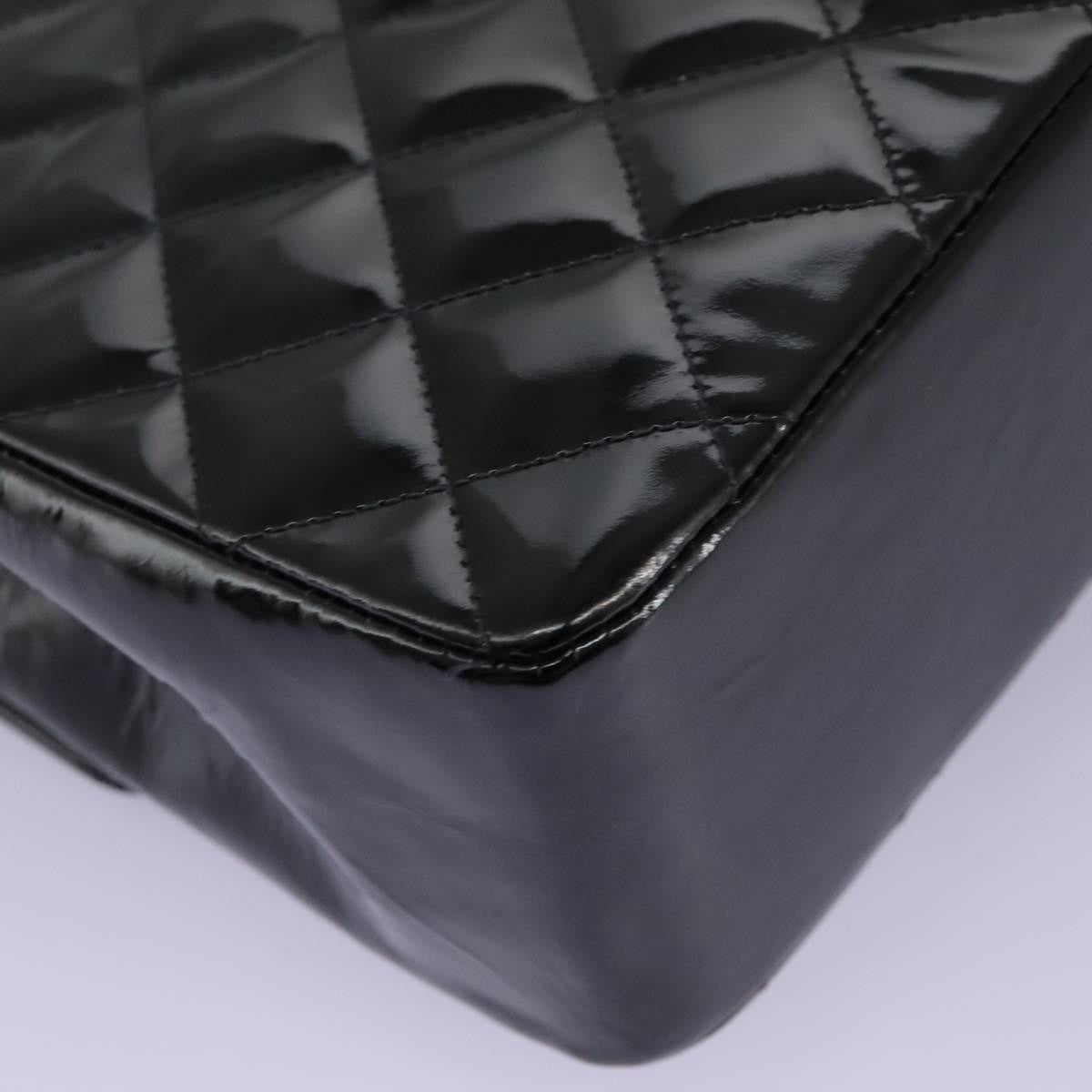 Chanel CC Turnlock Top Handle Flap Bag Patent leather, BLACK, PATENT_LEATHER, Handbag