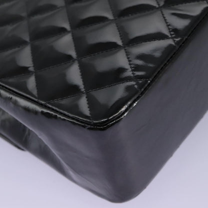 Chanel CC Turnlock Top Handle Flap Bag Patent leather, BLACK, PATENT_LEATHER, Handbag