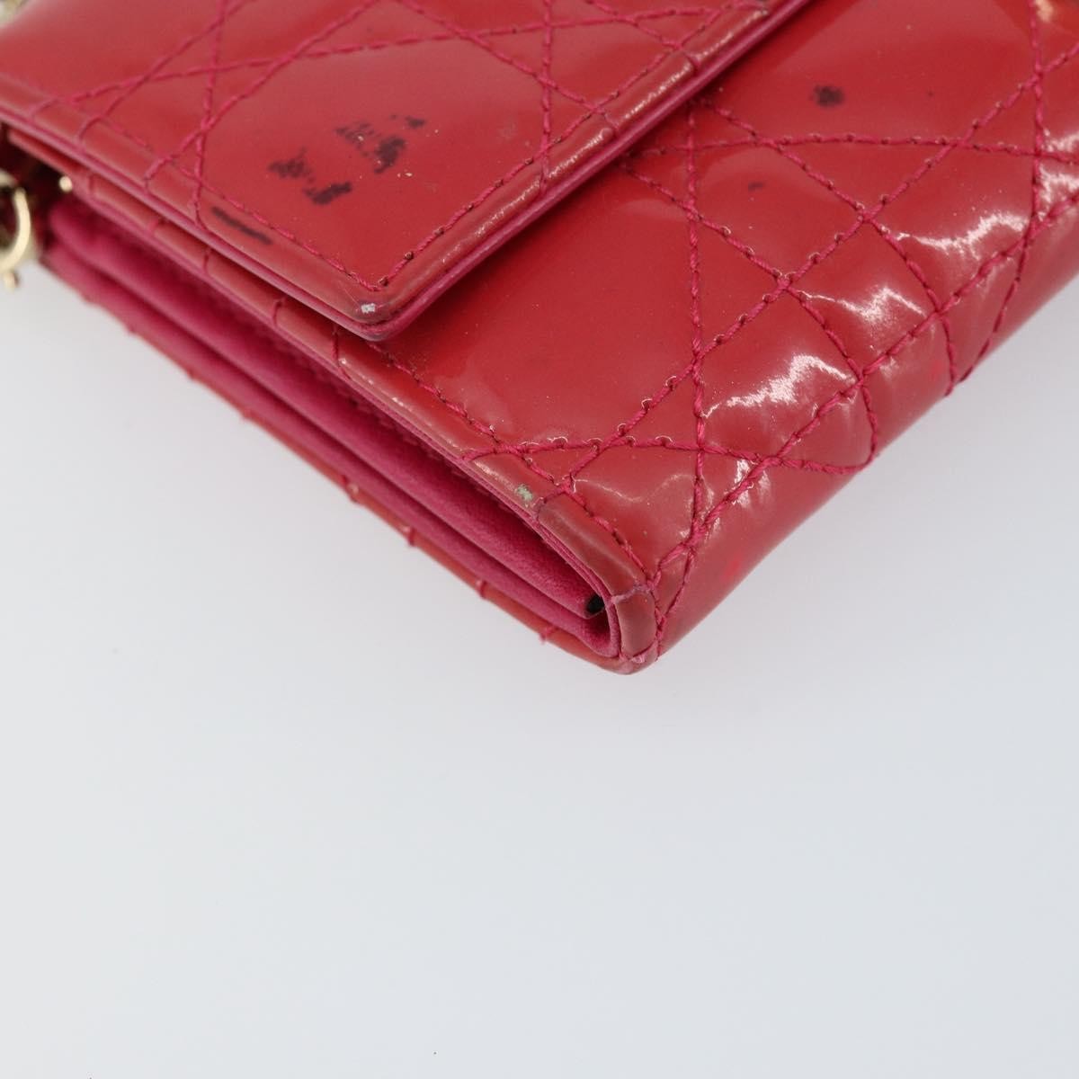 Christian Dior New Lock Pouch Cannage Quilt Patent, PINK, PATENT_LEATHER, Clutche & pouche