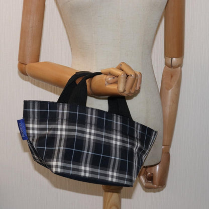 Burberry Nova Check Tote Nylon, NAVY, NYLON, Tote bag