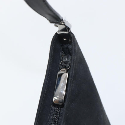 Salvatore Ferragamo Vintage Shoulder Bag Suede, BLACK, SUEDE, Shoulder bag