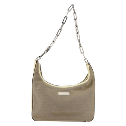 Gucci Vintage Shoulder Bag Canvas, BEIGE, CANVAS, Shoulder bag