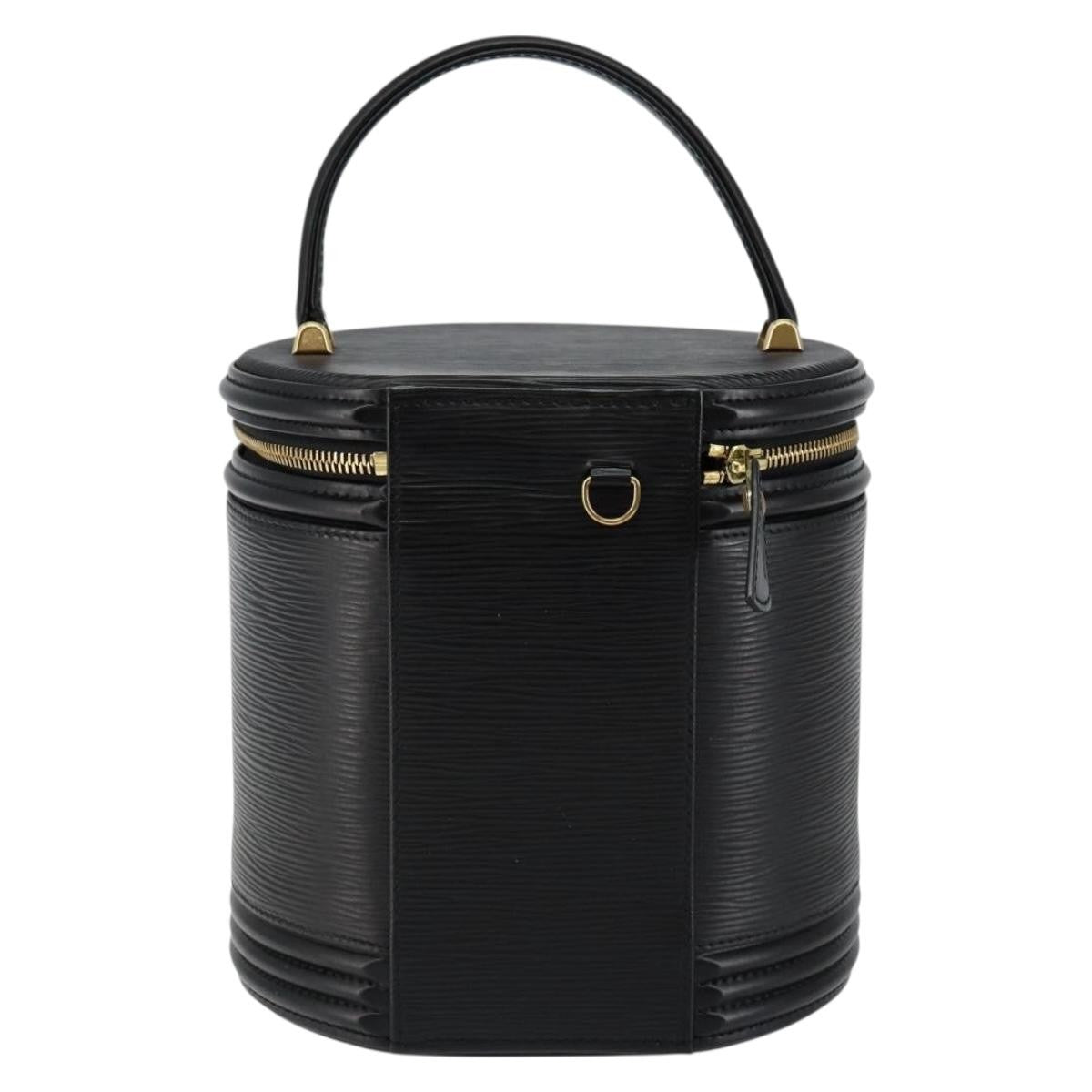 Louis Vuitton Cannes Handbag Epi Leather, BLACK, LEATHER, Handbag