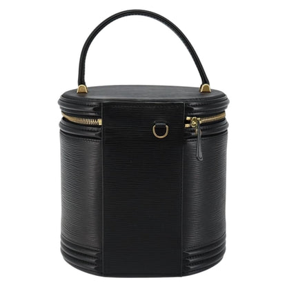Louis Vuitton Cannes Handbag Epi Leather, BLACK, LEATHER, Handbag