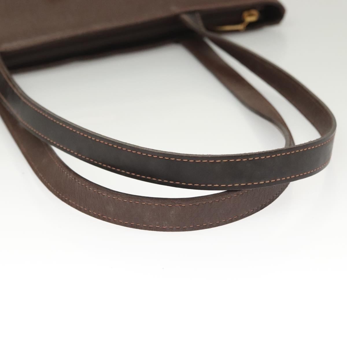 Burberry Handle Tote Leather, BROWN, LEATHER, Tote bag