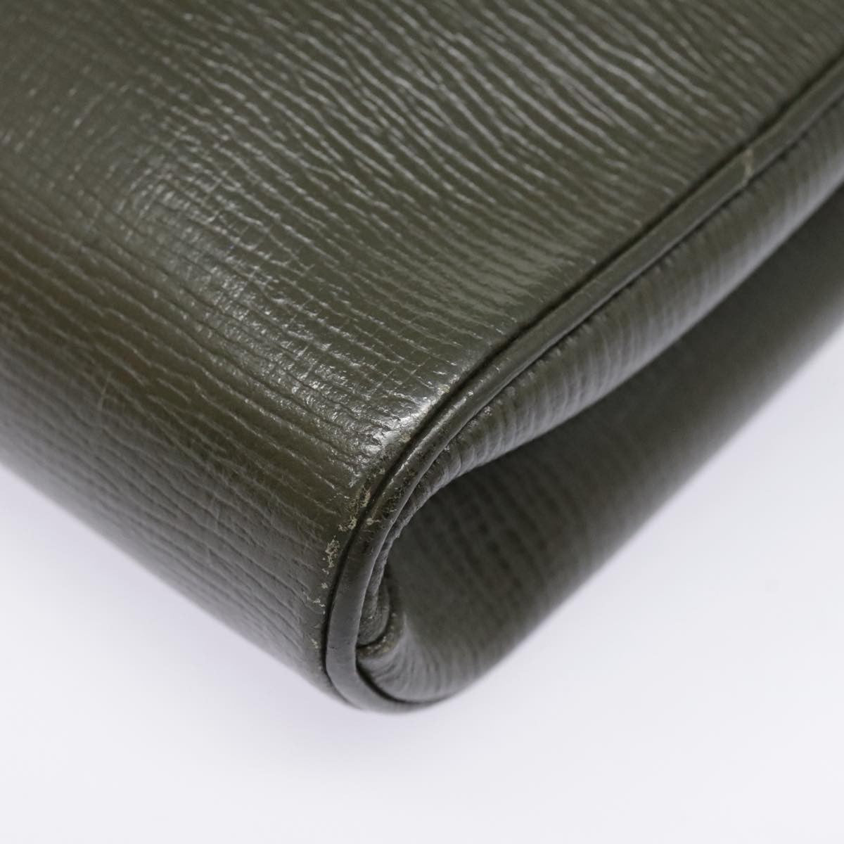 Celine Vintage Circle Logo Crossbody Bag Leather, KHAKI, LEATHER, Crossbody bag