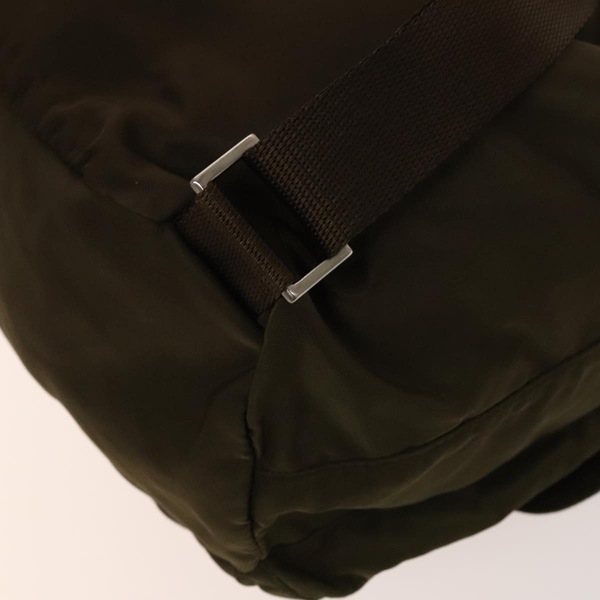 Prada Double Front Pocket Backpack Tessuto, KHAKI, NYLON, Backpack