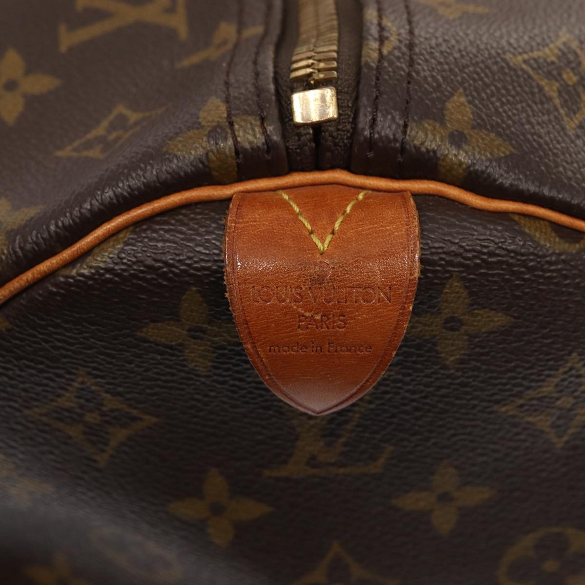 Louis Vuitton Keepall Bag Monogram Canvas, BROWN, CANVAS, Travel bag