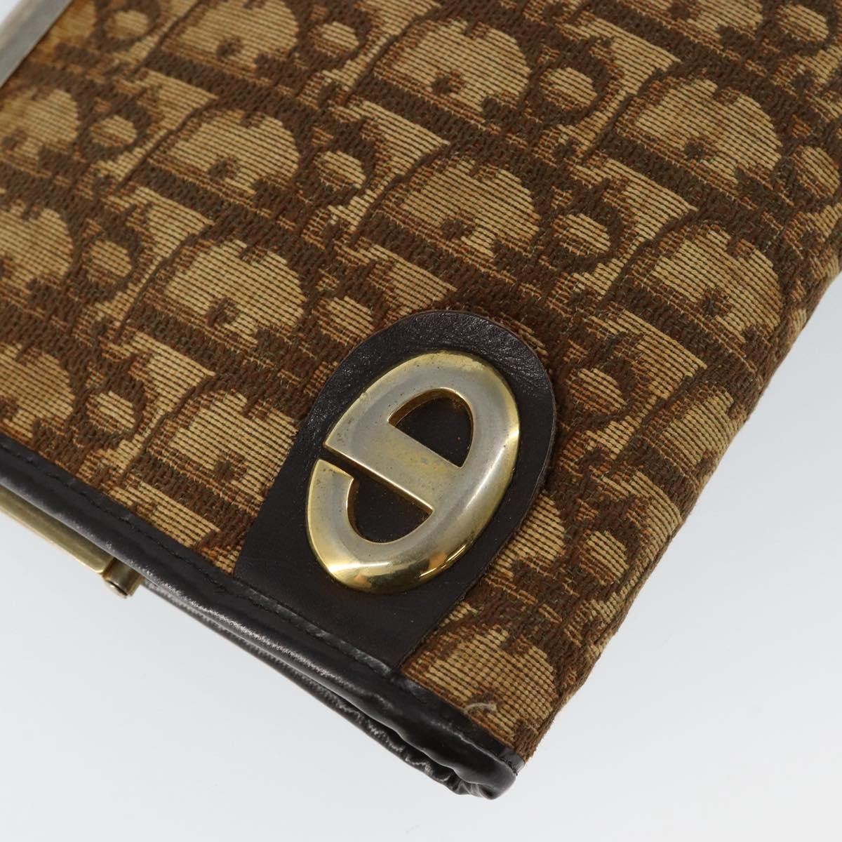Christian Dior Vintage Frame Clutch Diorissimo Canvas, BROWN, CANVAS, Clutche & pouche