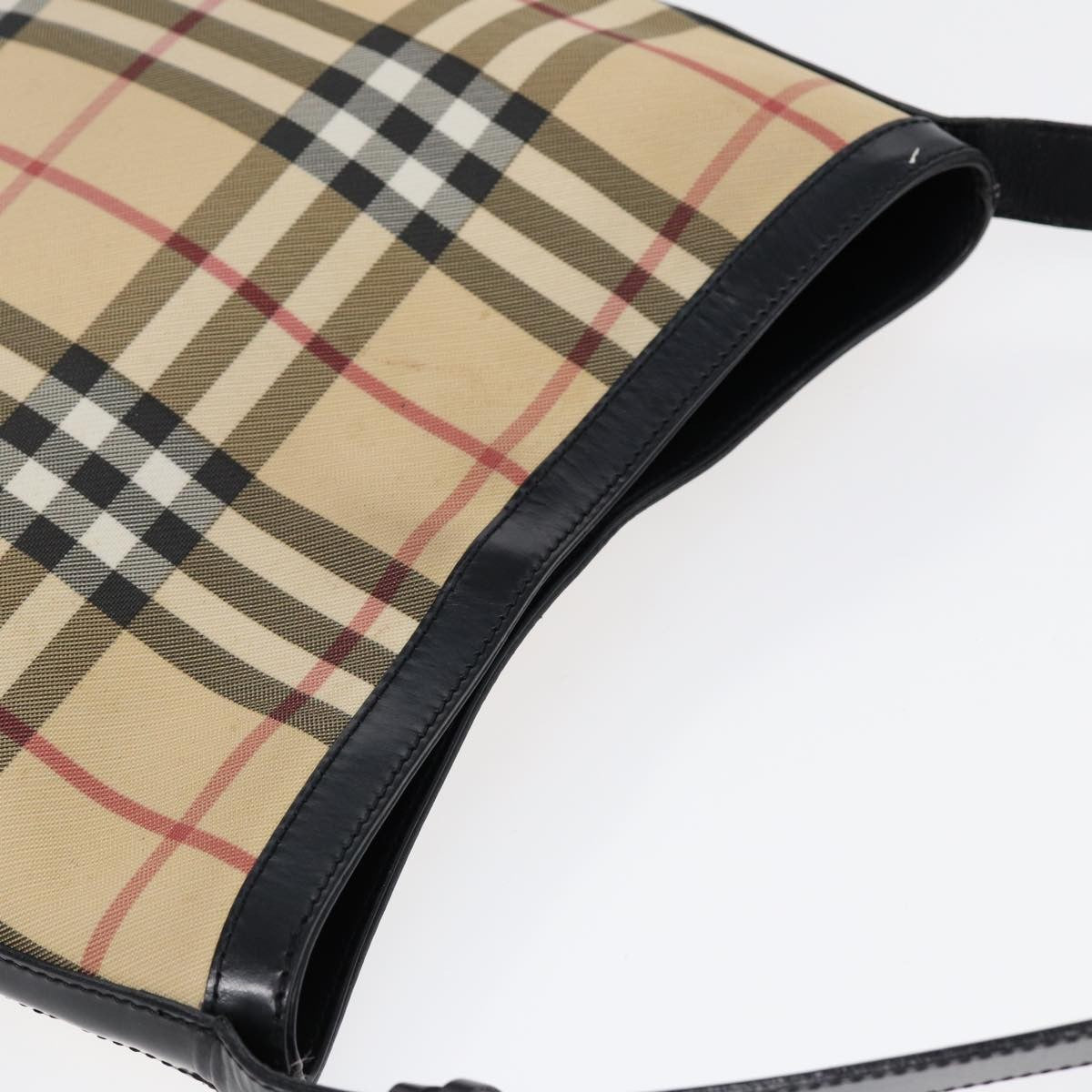 Burberry Shoulder Bag Nova Check Canvas, BEIGE, PVC, Shoulder bag