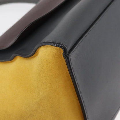 Celine Tricolor Trapeze Bag Leather, GRAY, LEATHER, Handbag