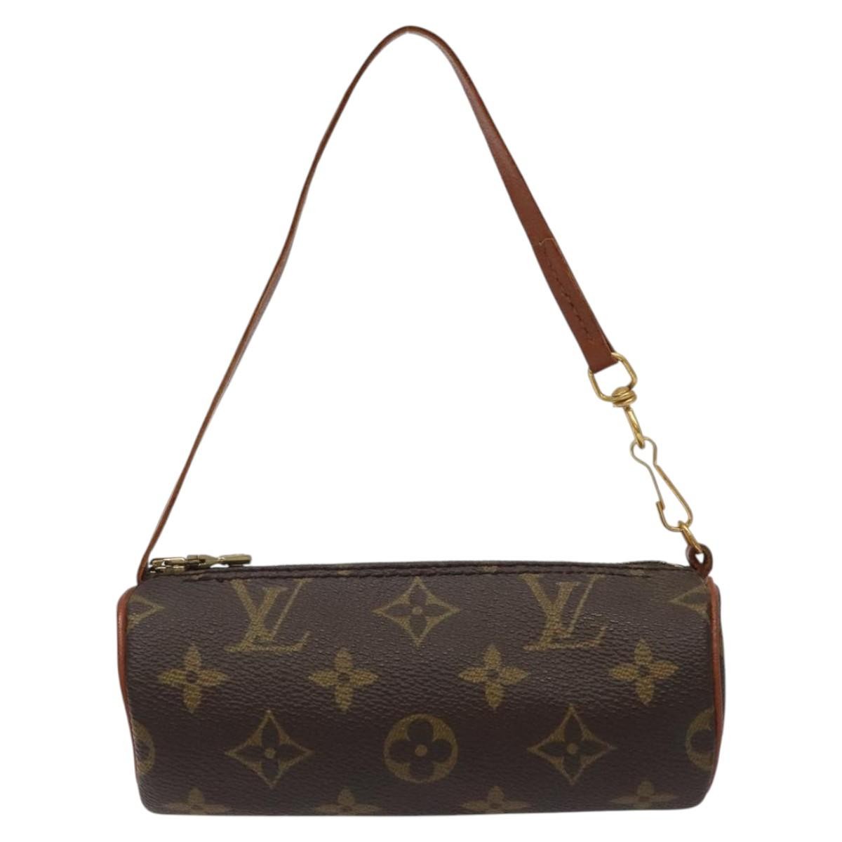 Louis Vuitton Papillon Pochette Monogram Canvas, BROWN, CANVAS, Handbag