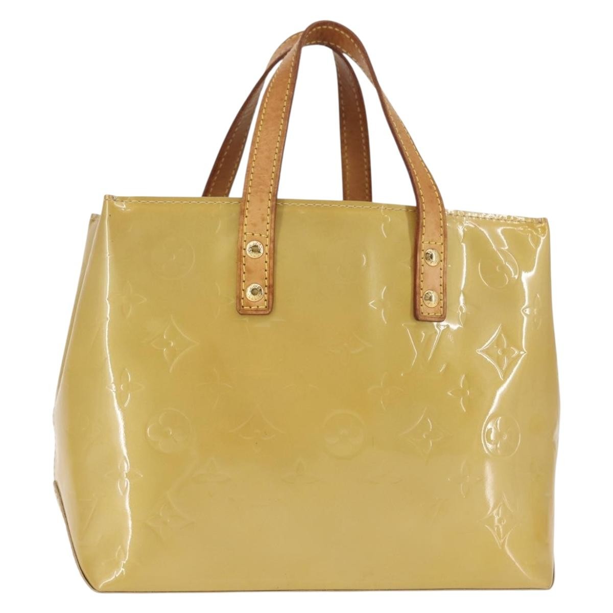 Louis Vuitton Reade Handbag Monogram Vernis, BEIGE, PATENT_LEATHER, Handbag