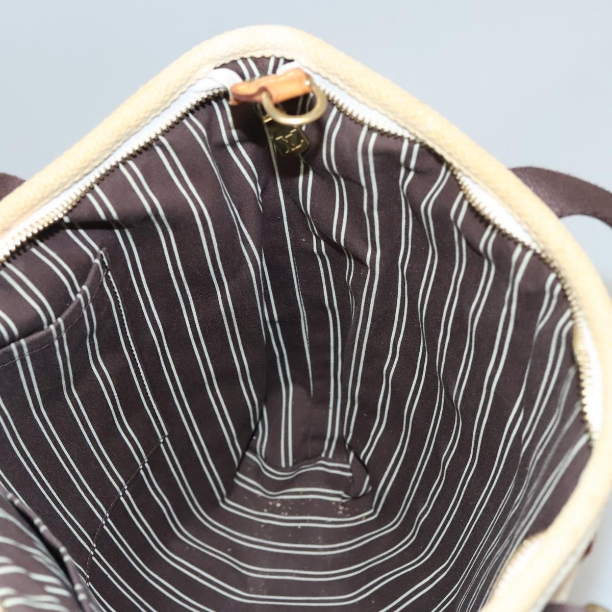 Louis Vuitton Antigua Tote Canvas, WHITE, CANVAS, Tote bag