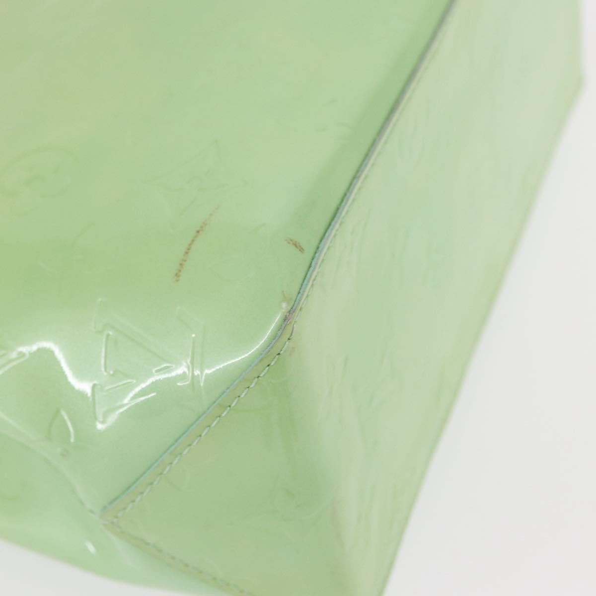 Louis Vuitton Reade Handbag Monogram Vernis, GREEN, PATENT_LEATHER, Tote bag