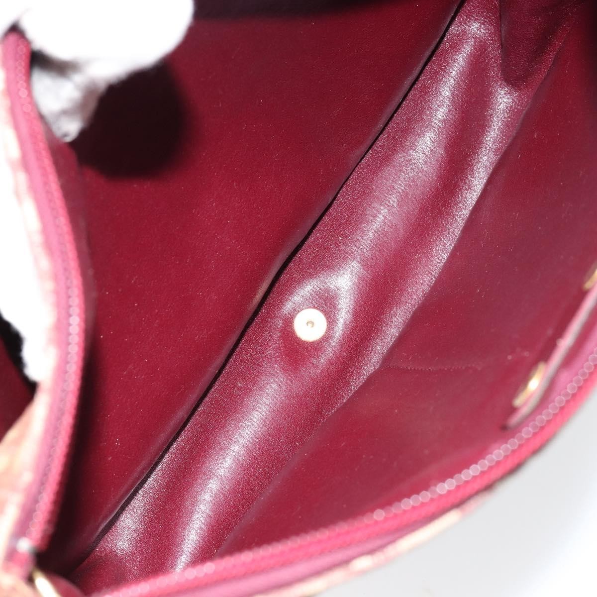 Christian Dior Vintage Trotter Shoulder Bag Canvas, BEIGE, CANVAS, Shoulder bag