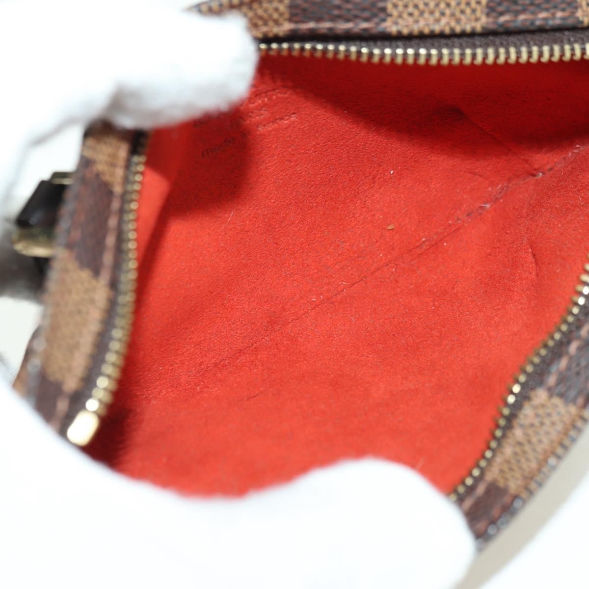 Louis Vuitton Manosque Pochette Damier, Brown, Canvas, Clutch