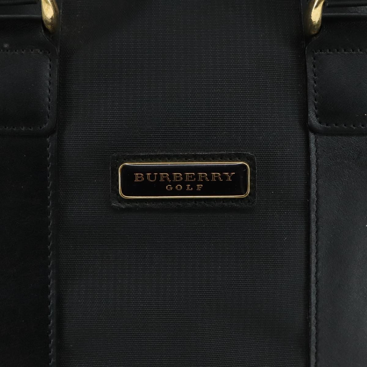 Burberry Golf handbag Nylon, BLACK, NYLON, Handbag