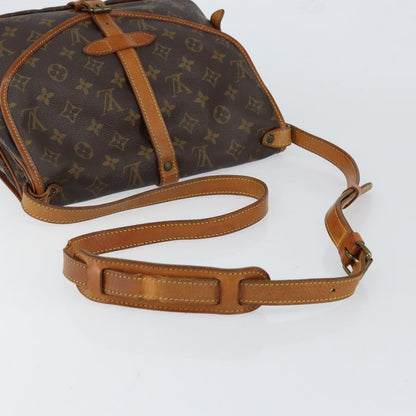 Louis Vuitton Saumur Handbag Monogram Canvas, BROWN, CANVAS, Shoulder bag
