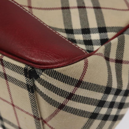 Burberry Shoulder Bag Nova Check Canvas, BEIGE, CANVAS, Shoulder bag