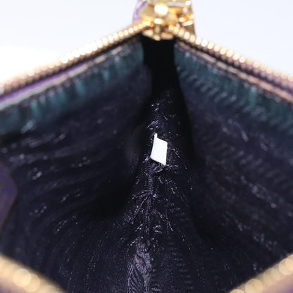Prada Zip Pouch Tessuto, PURPLE, NYLON, Clutche & pouche