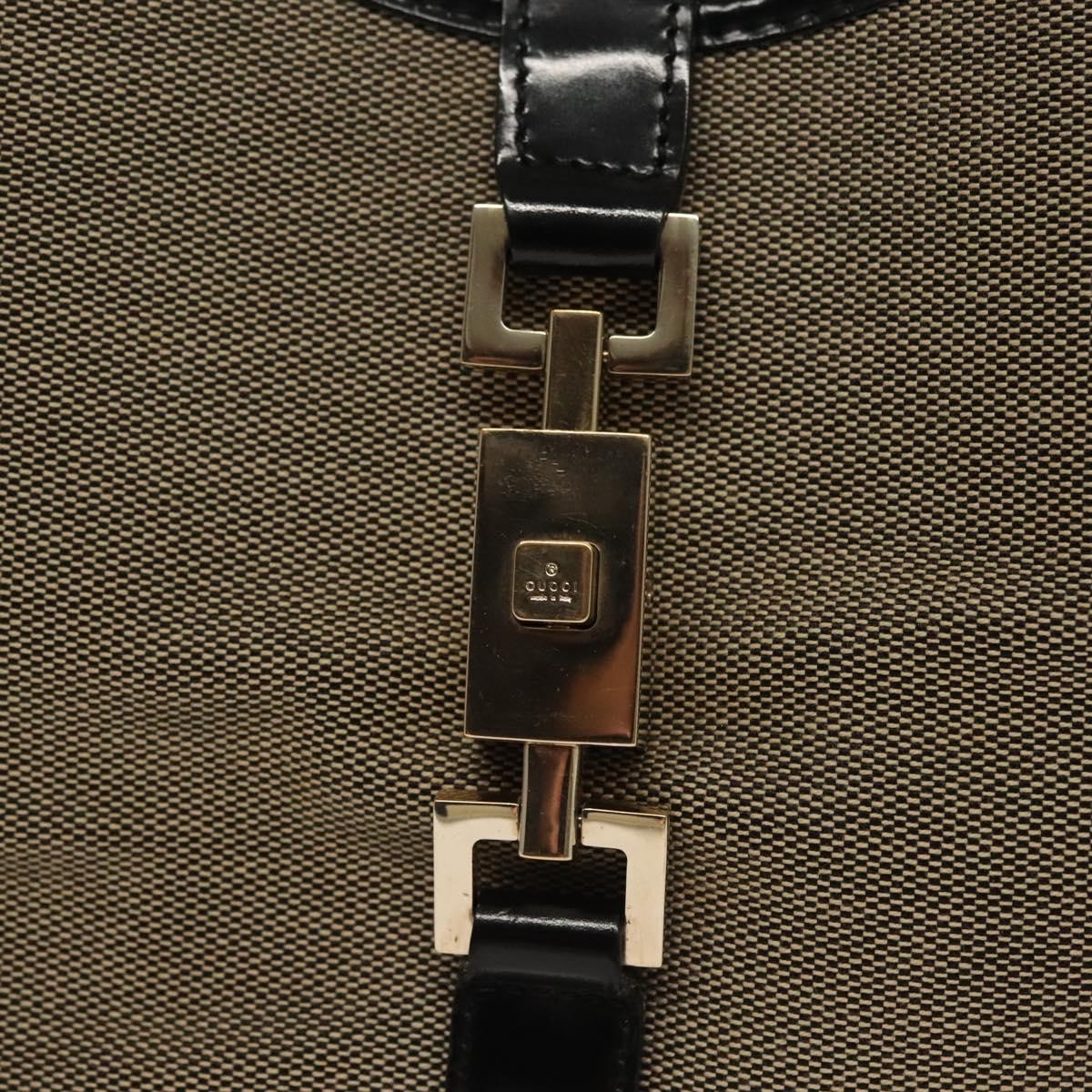 Gucci Jackie Original Shoulder Bag Leather Leather, BEIGE, CANVAS, Shoulder bag