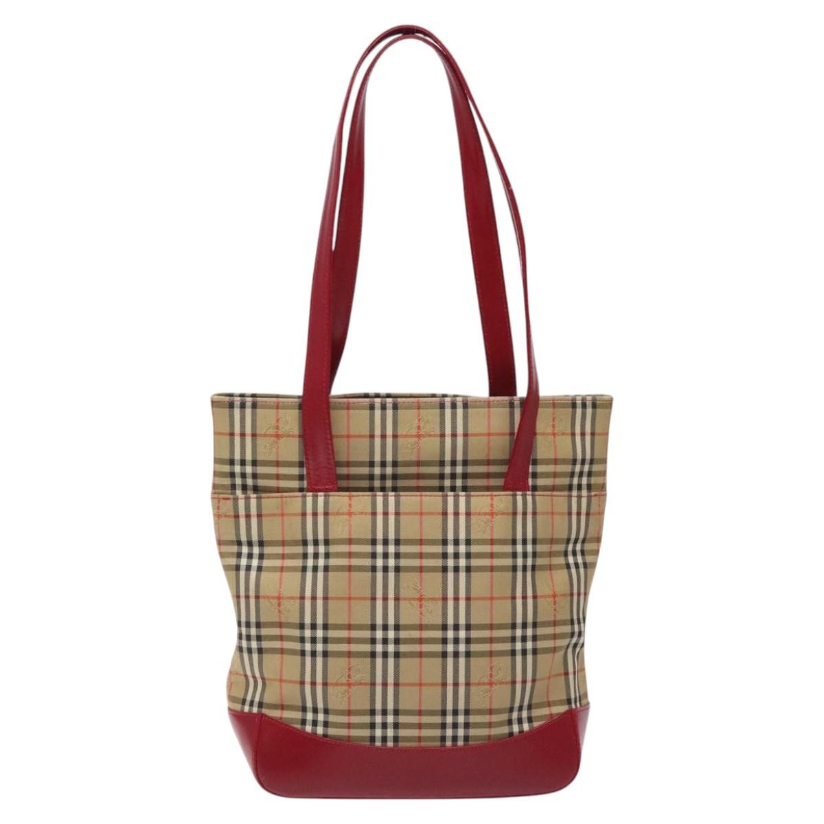 Burberry Nova Check Tote canvas check pattern, BEIGE, CANVAS, Tote bag
