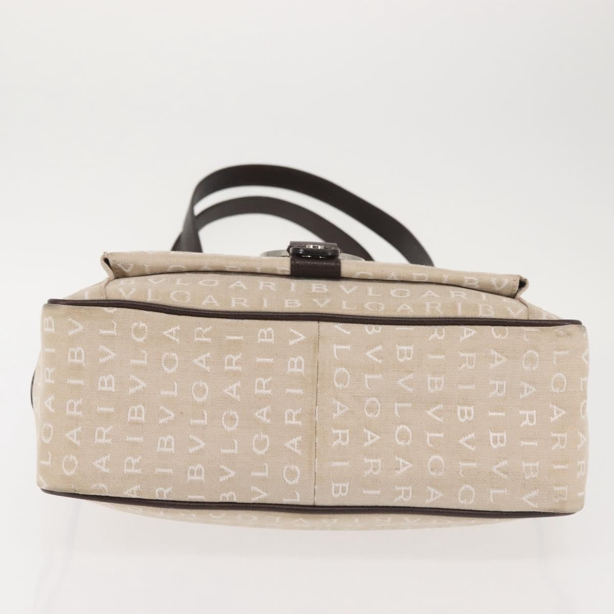 Bvlgari B.Zero1 Logomania Bag Canvas with Leather, BEIGE, CANVAS, Tote bag
