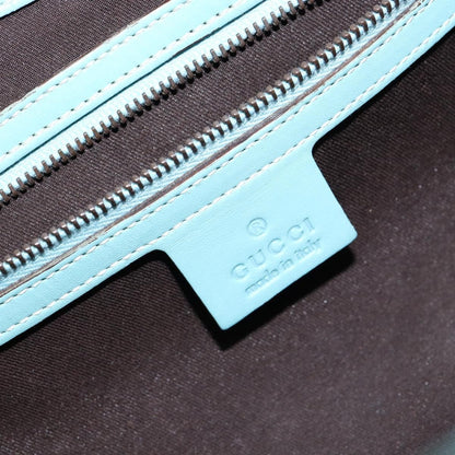 Gucci Joy Bardot Hobo Leather, BLUE, LEATHER, Shoulder bag