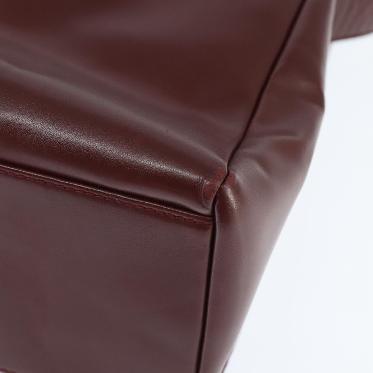 cartier Must de Cartier Shoulder Bag Leather, BURGUNDY, LEATHER, Shoulder bag