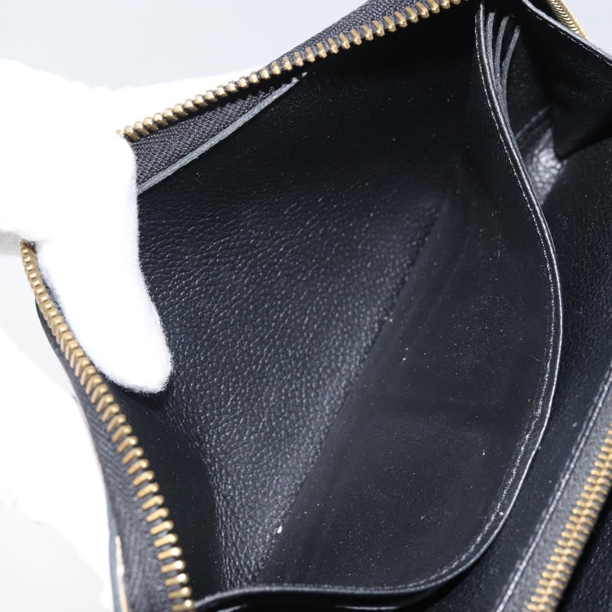 Louis Vuitton Zippy Wallet NM Leather Empreinte, BLACK, LEATHER, Wallets