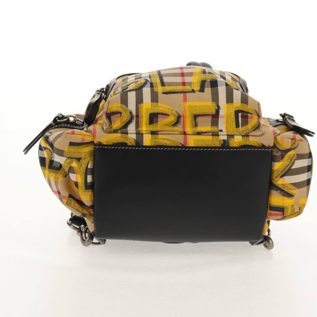 Burberry Graffiti Rucksack Backpack Vintage Check Canvas, BEIGE, CANVAS, Backpack
