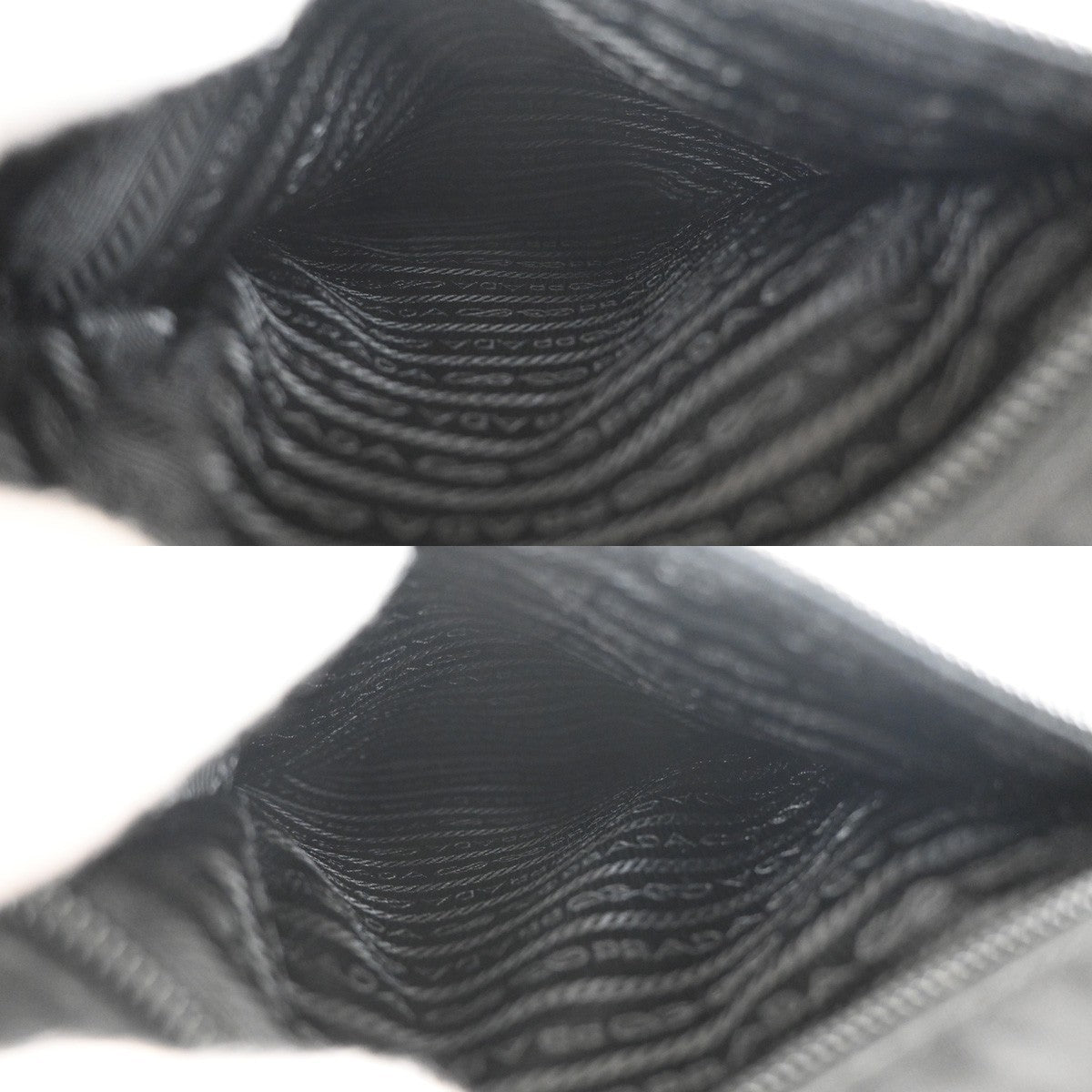 Prada Zip Top Messenger Bag Tessuto, BLACK, SYNTHETIC, Handbag