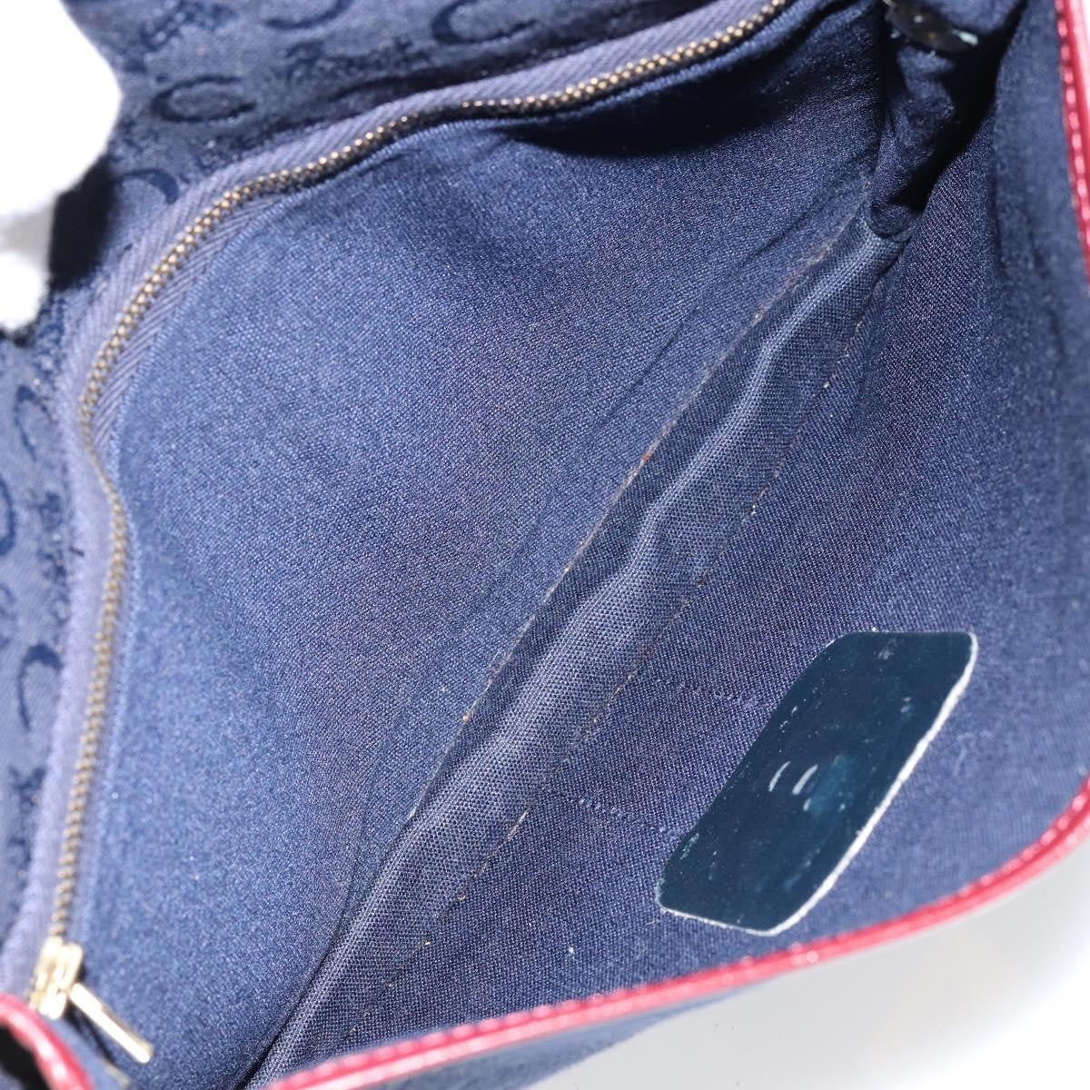 Celine C Macadam Shoulder bag Canvas, NAVY, CANVAS, Shoulder bag