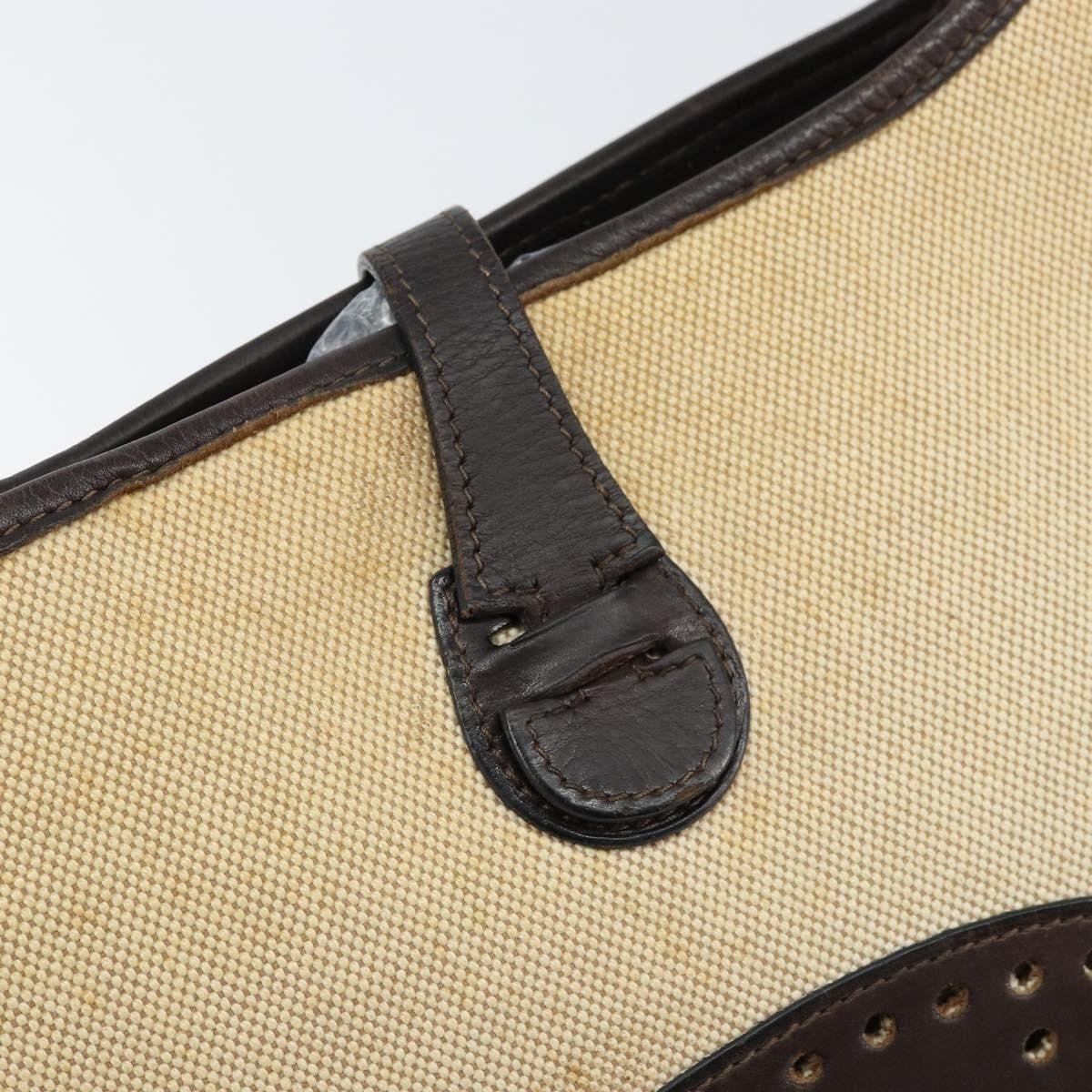Hermes Evelyne Bag Gen III Toile and Leather, BEIGE, CANVAS, Shoulder bag