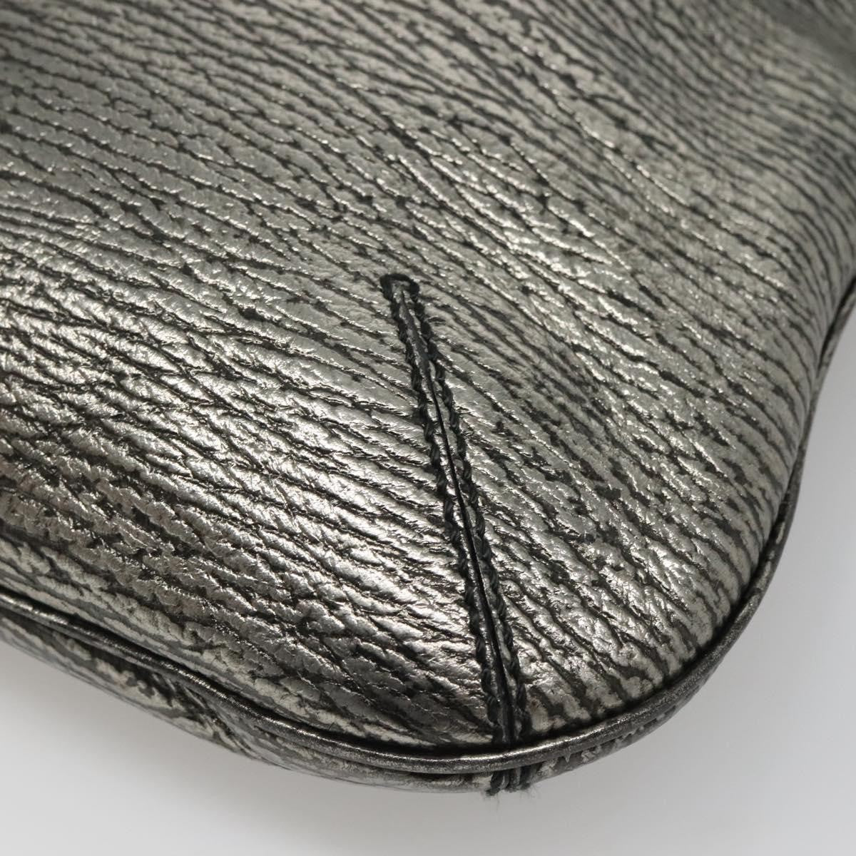 Saint Laurent Tribute Tote Leather, SILVER, LEATHER, Shoulder bag