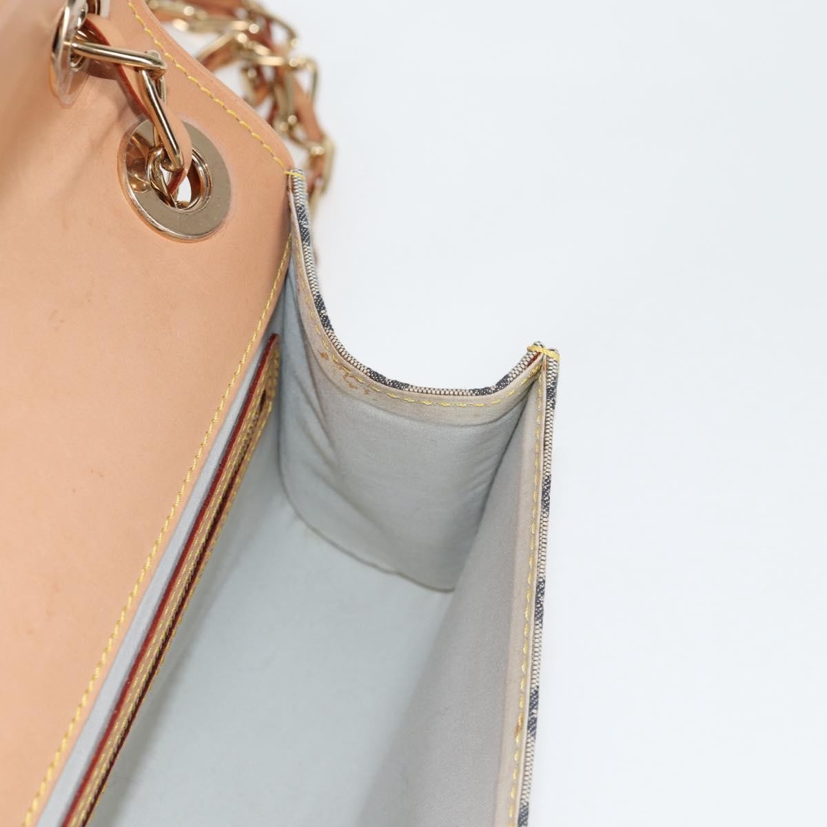 Louis Vuitton Camille Handbag Mini Lin, BLUE, CANVAS, Handbag