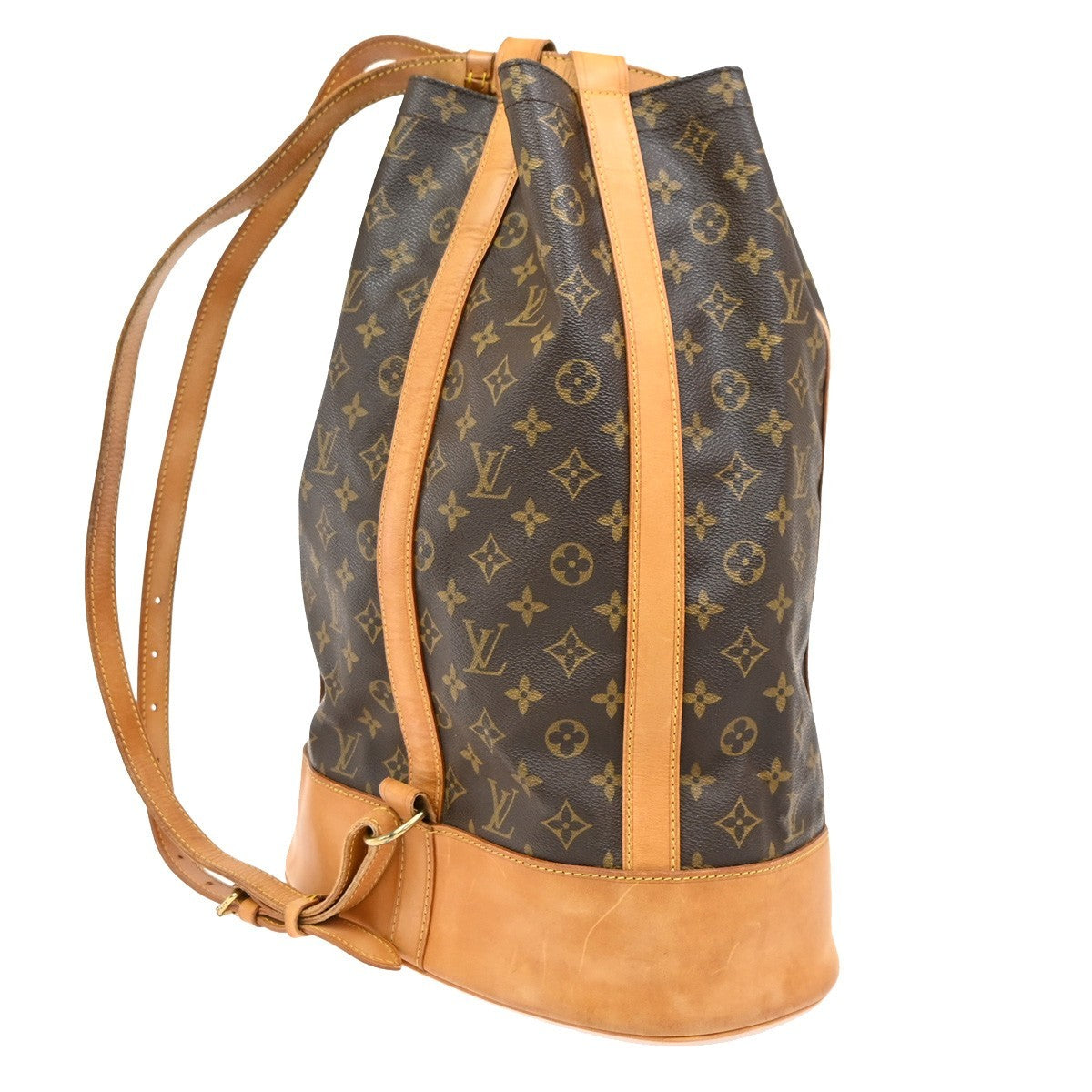 Louis Vuitton Randonnee Backpack Monogram Canvas, BROWN, CANVAS, Shoulder bag