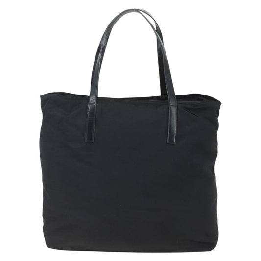 Prada Vintage Zip Tote Tessuto, BLACK, NYLON, Tote bag